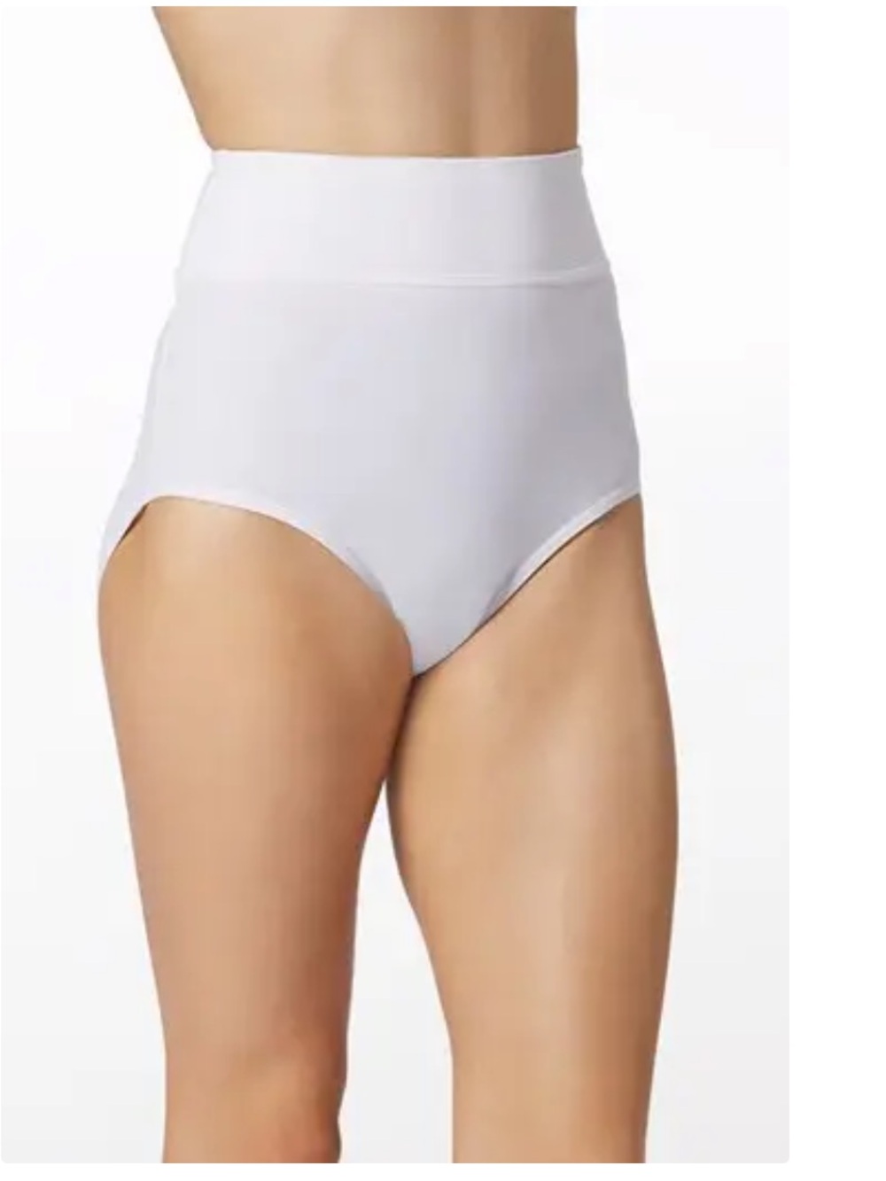 Balera Dancewear High Waist White Briefs Size Child Medium